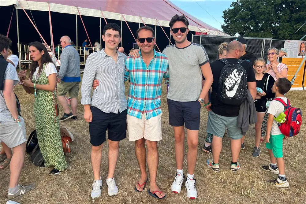 Simon Crowther with Ben Towers MBE and Oli Barrett at IDEAS Fest
