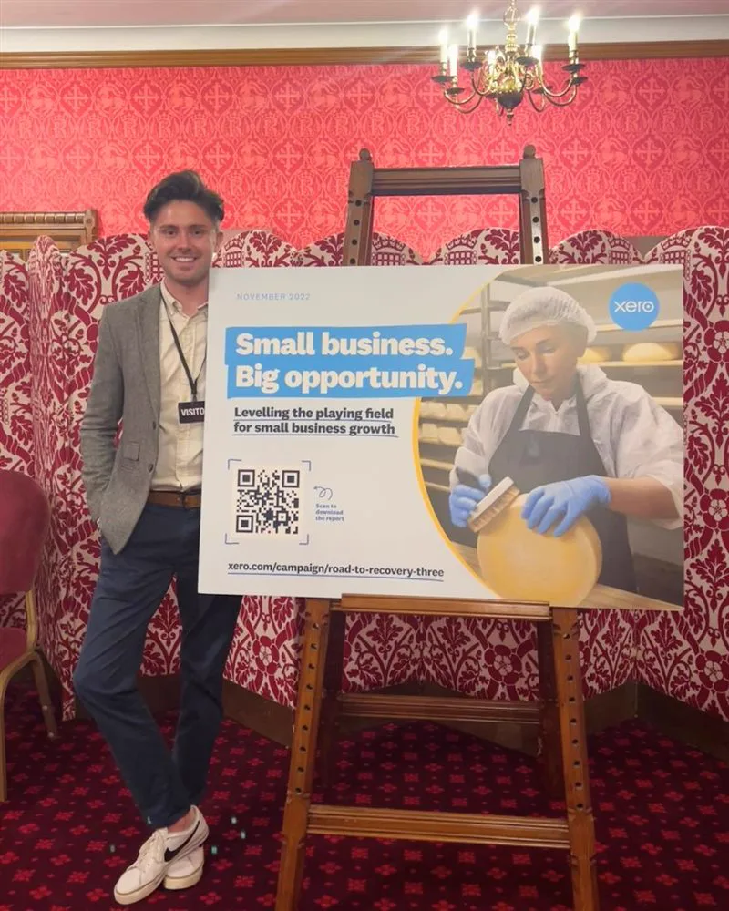 Simon Crowther at the Small Business 100 reception in the House of Commons