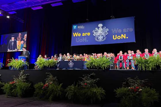 A University of Nottingham graduation ceremony