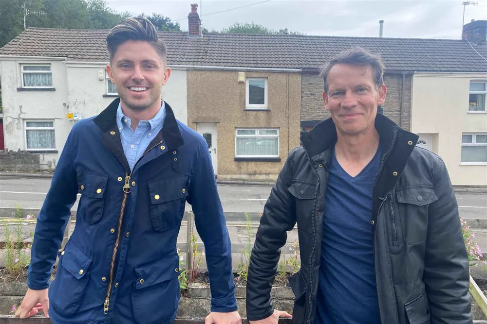 Simon Crowther filming Channel 4's A Summer of Wild Weather in Skewen